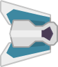 Blue spaceship 5